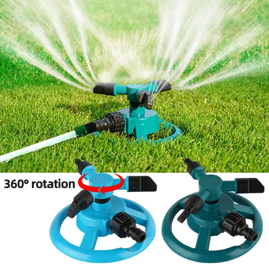 Two pieces 360 Degree Automatic Rotating Garden Lawn Water Sprinklers System Quick Coupling Lawn Rotating Nozzle Garden Irrigation Supplies